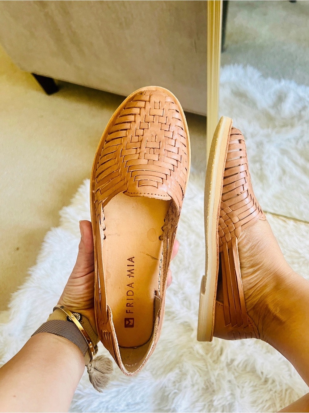 Mexican Huarache Sandals - genuine leather size 8